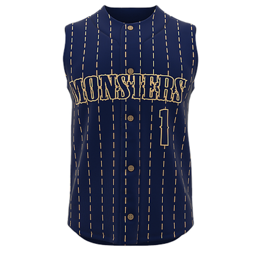 sleeveless baseball jersey