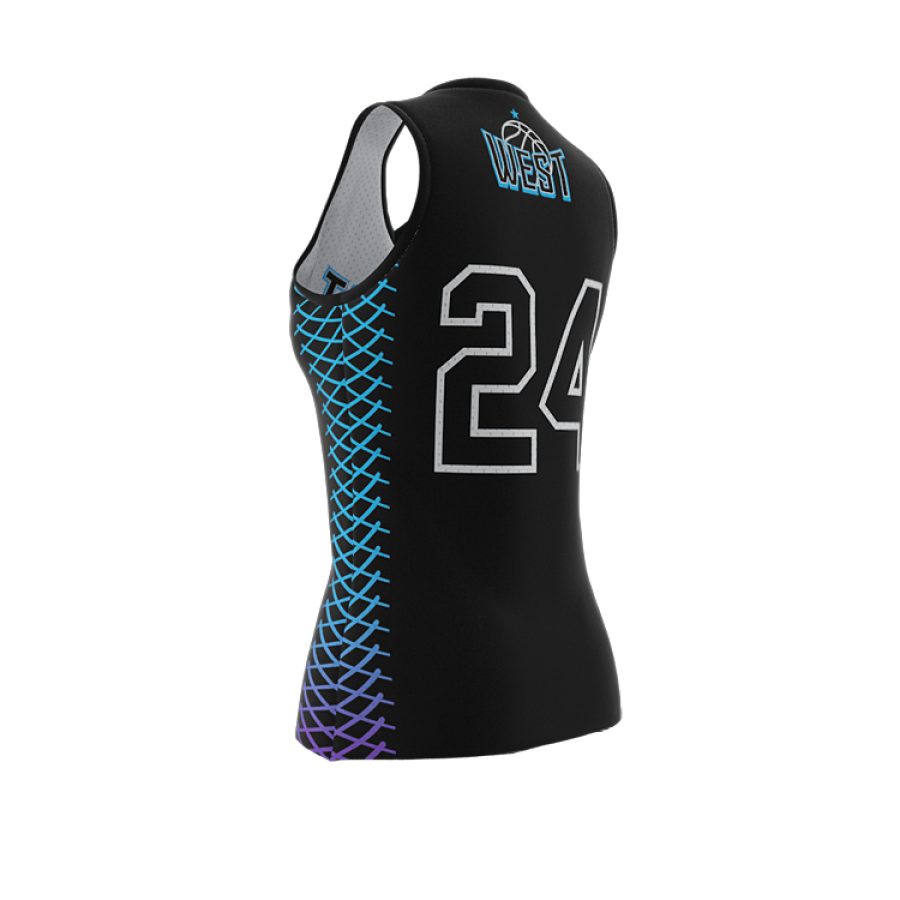 Double Take Reversible Basketball Jersey in Mesh - Womens